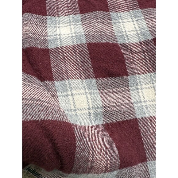 G.H. Bass & CO Sherpa Lined Flannel Jacket Size XS Red/Burgandy Plaid Women's - Picture 2 of 11